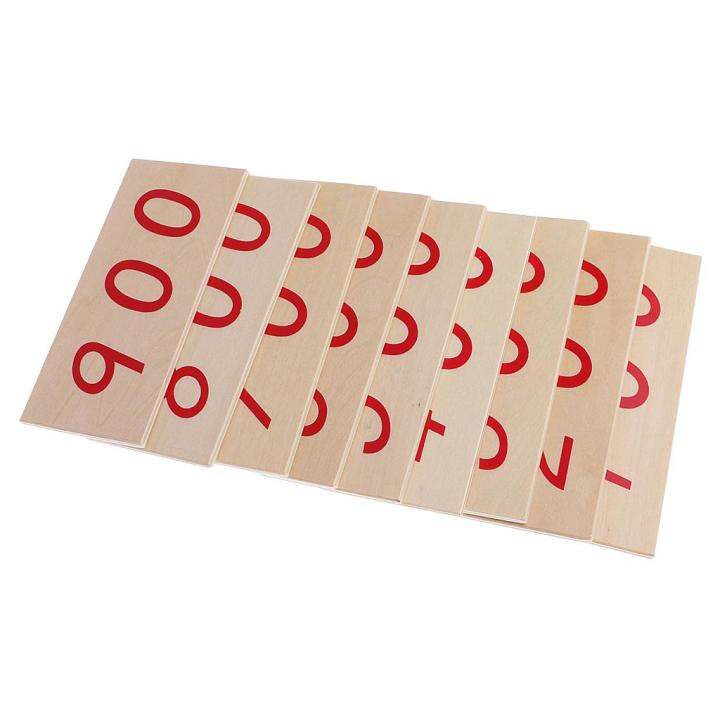 CCFine Montessori Mathematics Wooden Number Cards 11000 in Box Math
