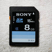 Sony 8GB Class 4 SDHC Memory Card 15MB/s Original Genuine, protected against water, dust, UV light,  static, temperatures from -13 to 185°F, SF-8C4