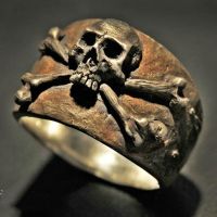 Fashion Retro Punk Style Pirate Skull Pattern Ring for Men Hip Hop Rock Locomotive Jewelry Amulet Gift Wholesale