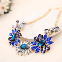 【cw】 YFJEWE Top Newest Fashion Jewelry Exquisite Rhinestone Pendant Necklace Gem Chain Wedding N011