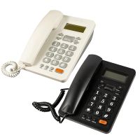 Corded Telephone Landline Telephone, Dual Interface Wired Telephone with Caller Identification for Office