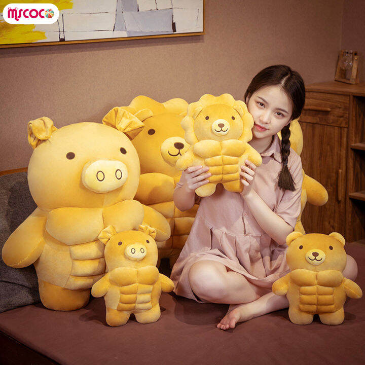 mscoco-ตุ๊กตายัดนุ่นรูปการ์ตูนตุ๊กตาหมีสำหรับเด็กของขวัญวันคริสต์มาสสำหรับเด็ก