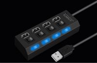 【Cod】 The Auto Zone 4หรือ7พอร์ต USB 2.0 Hub สายยาวพอร์ตชาร์จ USB,การถ่ายโอนข้อมูลที่รวดเร็ว USB Hub Extender Extension Connector สำหรับ PC