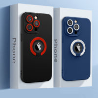 เกราะซิลิโคน Contrast แหวนผู้ถือเคสโทรศัพท์สำหรับ iPhone 14 13 11 12 ProMax XR XS Max กันกระแทกกันลื่นฝาครอบโลโก้กรณี-Duueir