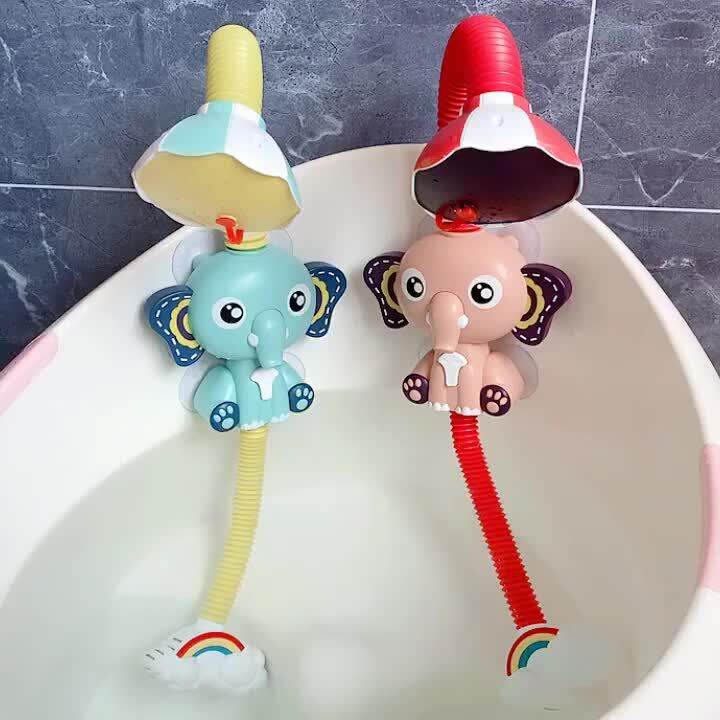 New Bath Toys Baby Water Game Elephant Model Faucet Shower Electric