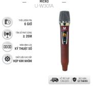 Micro Không Dây đa năng Best Sound UHF U-W301A, Tần Số 50, Hát Nhẹ Và Êm