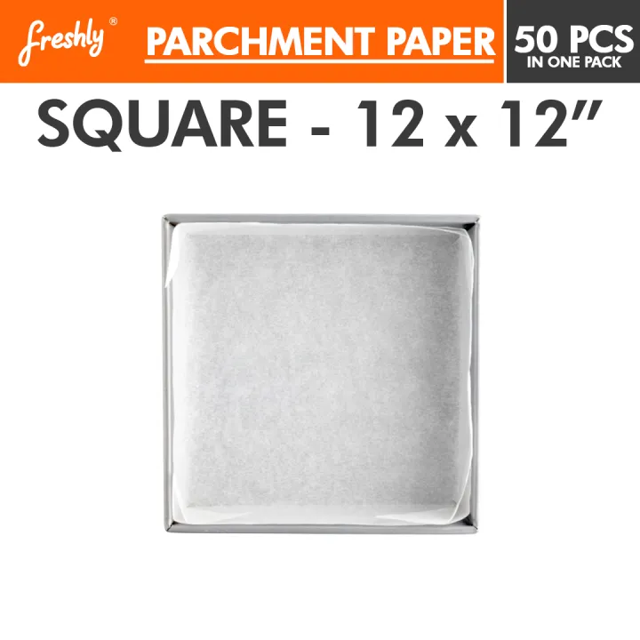 Greaseproof Parchment Paper Square 12 x 12 inches 50 pcs/sheet per pack (PreCut) Lazada PH