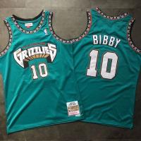 เสื้อกีฬาแขนกุด ลายทีม BKB NBA Jersey Vancouver Grizzlies No.10 Mike Bibby พลัสไซซ์