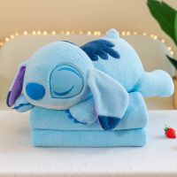 利Ag หมอนตุ๊กตานางฟ้า Stitch น่ารัก พร้อมผ้าห่ม ของขวัญ สําหรับเด็กผู้หญิง ตกแต่งบ้าน