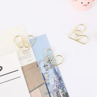 20PCS Heart-shaped Photo Clip binder clip bookmark Wedding Table Decoration Retro Paperclips Gold Mental Clips Stationary