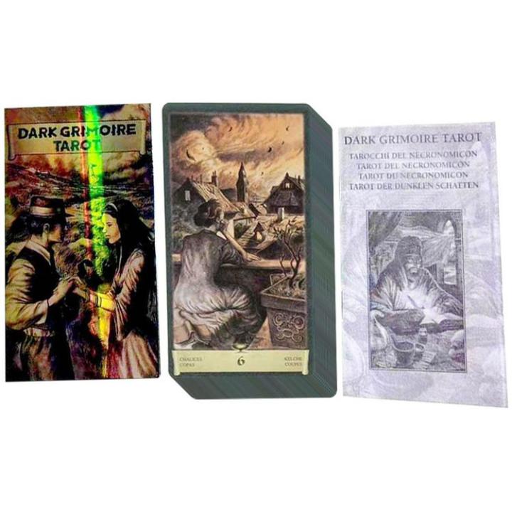 Bộ Bài Tarot Dark Grimoire Để Bàn Tiệc Dành Cho Người Lớn