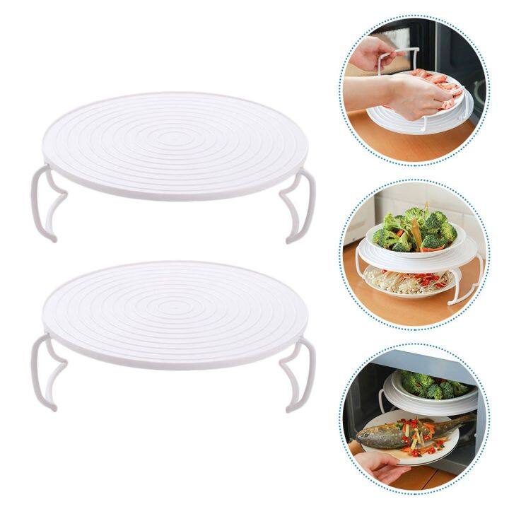 2-pcs-steam-cooking-pot-microwave-vegetable-steamer-microwave-plate-stacker-microgreens-tray-shelf-bacon-steamer-tray-pot