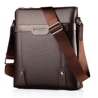 Pu Leather Men Shoulder Messenger Bag 2021 New Fashion Crossbody Bag for Male Zipper Solid Color Business Casual Handbags