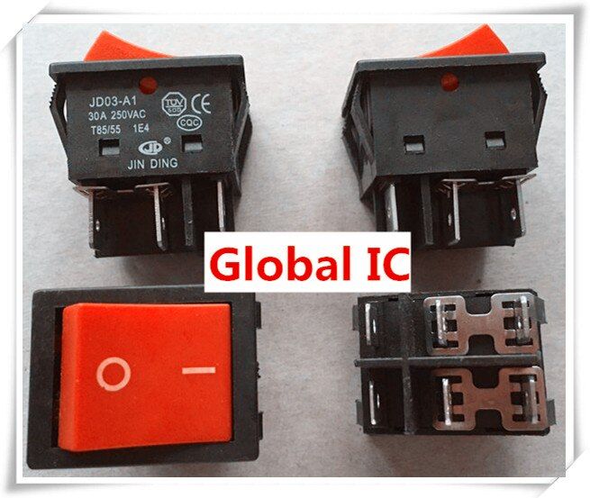 Hot Selling 1-5Pcs  JD03-A1 30A 250VAC  High Current Boiler Switchinverter Welding Machine Accessories Four-Pin Welder Switch NEW Original