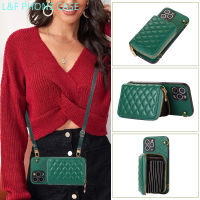 L &amp; F เคสกระเป๋าสตางค์มีสายคล้อง Samsung Galaxy S23 S21 S22ซิปหนัง PU S22Plus เปิดปิดเหรียญพร้อมที่หนีบช่องเสียบบัตรฝาเคสโทรศัพท์มีสายคล้อง