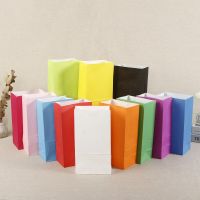 【DT】 hot  Mini Kraft Paper Bags 10/20/50pcs Stand Up Bag Kids Party Birthday Food Paper Kraft Paper Seal Gift Packaging Snack Bag Supplies