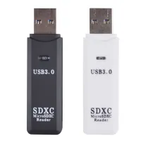 2ใน1การ์ดรีดเดอร์ USB 3.0ไมโครการ์ดเอสดีทีเอฟตัวอ่านหน่วยความจำความเร็วสูงหลายการ์ดตัวแปลงไรท์เตอร์แฟลชไดร์ฟแล็ปท็อป