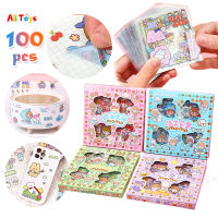 AliToys 100 Stickers Cute PVC Sticker Waterproof with Box Toys for Kids and Boys Gift