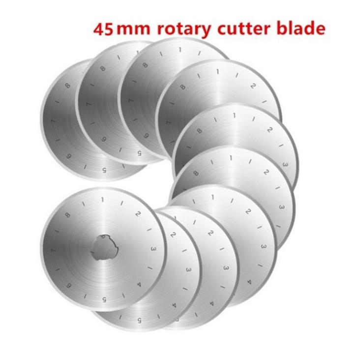 10pcs-45mm-28mm-rotary-cutter-patchwork-crafts-roller-blades-for-cloth-fabric-leather-paper-trimmer-diy-home-sewing-tools