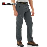 MAGCOMSEN Mens Hiking Pants Summer Work Trousers Quick Dry Military Tactical Cargo Pants with Zipper Pockets