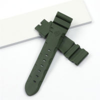 Grey Blue Red Green Black Quality Soft Silicone Rubber Watch Band Replace For Panerai strap Waterproof watchband free tools22 mm