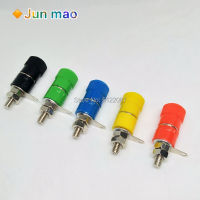 10PCS Terminal Blocks JS-910B JS-919 4มม. เครื่องขยายเสียง Terminal Connector Binding Post Banana Plug Jack Mount 5สี2Pcs สีแดง