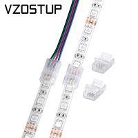 [HOT JJRQQZLXDEE 574] 4pin RGB เทปไฟเชื่อมต่อสำหรับ IP20 IP65 5050 3528 10มิลลิเมตรหลอดไฟ LED Strip เพื่อเชื่อมต่อลวดแก้ไขหนีบการเชื่อมต่อที่รวดเร็ว