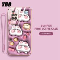 YBD เคส3D เคสสำหรับ Xiaomi Redmi 10 10C ลายการ์ตูนน่ารักใหม่เคสนิ่มกรณีโทรศัพท์รูปแบบการ์ตูนคู่รัก