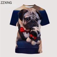 (All sizes are in stock)   20233Pug 3D Printed Super Hot T-shirt New Mens Casual Sports Short Sleeve T-shirt  (You can customize the name and pattern for free)