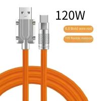 120W Type C Cable Super Fast Charging Liquid Silicone Data Wire For Xiaomi 12 Pro Huawei Samsung POCO Oneplus ipad 6A USB Cable