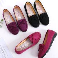 [COD] 2022 spring new old cloth shoes womens non-slip soft-soled slip-on grandma bowknot