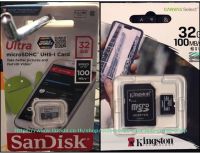 เมมเมอร์รี่Kingston 32GB/Sandisk 32GB Canvas Select Plus MicroSDHC Class 10 100 MB/s Read Memory Card + SD Adapter(แท้)