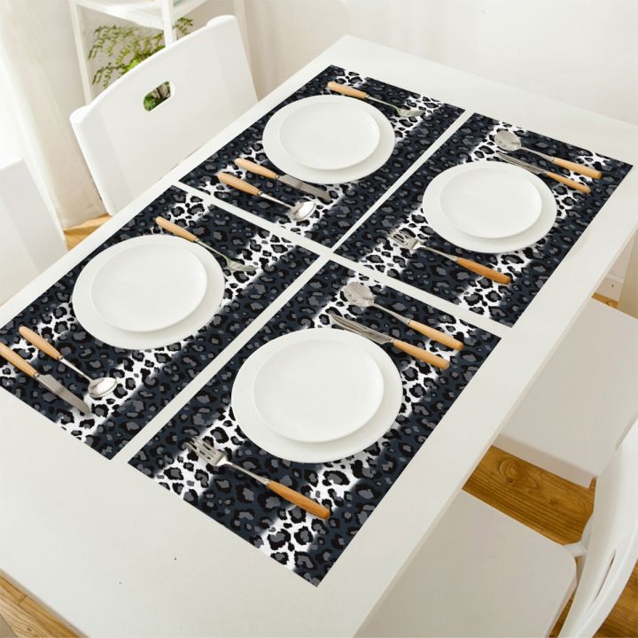 cw-4-6pcs-placemats-leopard-print-striped-dining-table-accessories-bar-coaster