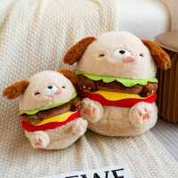 Kawaii Dog Plush Toy With Hamburger Corgi Rabbit Plushies Soft Stuffed Animal Bunny Toys Girls Boys Kids Birthday Gift