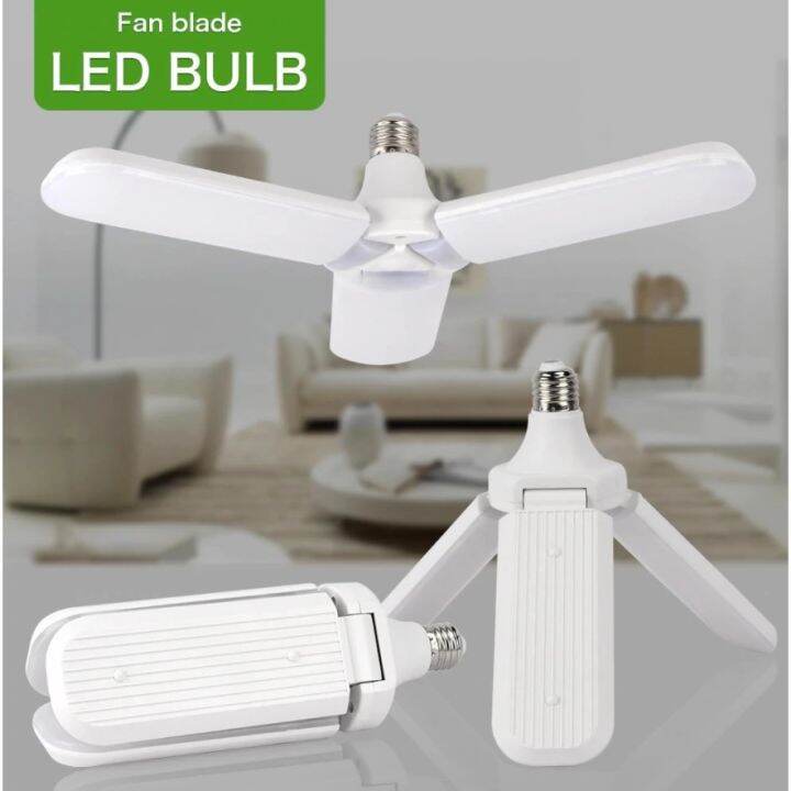 45W Foldable Fan Blade LED Light Bulb ceiling Fan Lazada PH