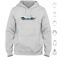 Glacier White Us Spec Midget 1500 Hoodies Long Sleeve Sprite Austin Healey Midget British Sports Car The Tt Store