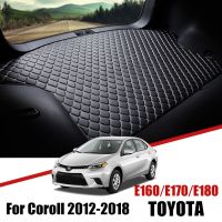 เสื่อท้ายรถหนังสำหรับ Toyota Corolla 2012 2013 2014 2015 2016 2017 2018กันน้ำถาดที่วางบนชั้นอุปกรณ์เสริมไลเนอร์กระบะ