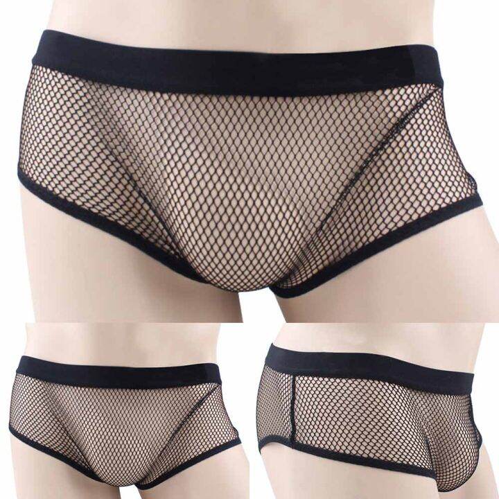 ผู้ชาย-fishnet-ตาข่ายชุดชั้นในชายกางเกงนักมวยชุดชั้นในเชียร์กางเกง-t-hongs-ซีทรูเร้าอารมณ์กางเกงเกย์กางเกงขาสั้น