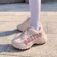 รองเท้า MLB BIG BALL CHUNKY Pink ( Boston ชมพู )? มี Size 36--43 [พร้อมส่ง]