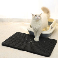 Cat Litter Mat Cat Litter Trapping Mat Honeycomb Double Layer Design Water Urine Proof Kitty Cat Mat Easy Clean Scatter Control