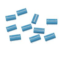 10 Pcs 2.54mm Pitch 8 Positions 16 Pin Blue DIP Switch 8P