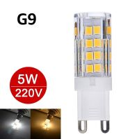 【❖New Hot❖】 dongdangx59 โคมไฟ Led E14ขนาดเล็ก5W 7W 220V ไฟ Led หลอดไฟข้าวโพด Smd2835 Lampu Gantung Kristal ใช้แทนหลอดไฟฮาโลเจน