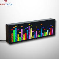 PANTHON Led หน้าจอแสดงสเปกตรัมของเพลง RGB สีสัน1624 384จังหวะเซ็กเมนต์แสงระดับเสียงนาฬิกาตรวจจับหน้าจอ7สี