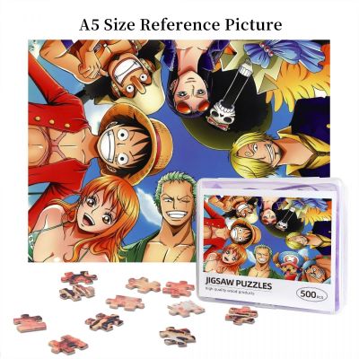 One Piece (1) Wooden Jigsaw Puzzle 500 Pieces Educational Toy Painting Art Decor Decompression toys 500pcs