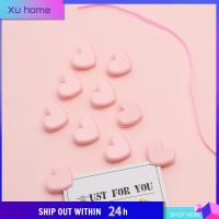 XU HOME 10/15/20ชิ้นการตกแต่งมินิสีชมพูพลาสติกที่หนีบปิดผนึกคลิปหนีบกระดาษรูปหัวใจโฟลเดอร์จดหมาย