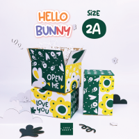 กล่องพัสดุ กล่องไปรษณีย์ กล่อง Hello Bunny Size 2A (20ใบ)