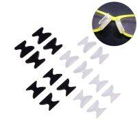 Eyeglass Sunglass Anti slip Silicone Stick On Nose Pad Glasses Tools Black White 2.5mm/1.8mm 2 Pairs