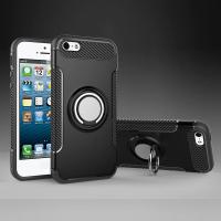 【COOL】 5 Case, 5S Case, SE Case, SE 2020 Case, Luxury Magnetic Silicone Case Cover Metal Ring Hard Case Phone Casing