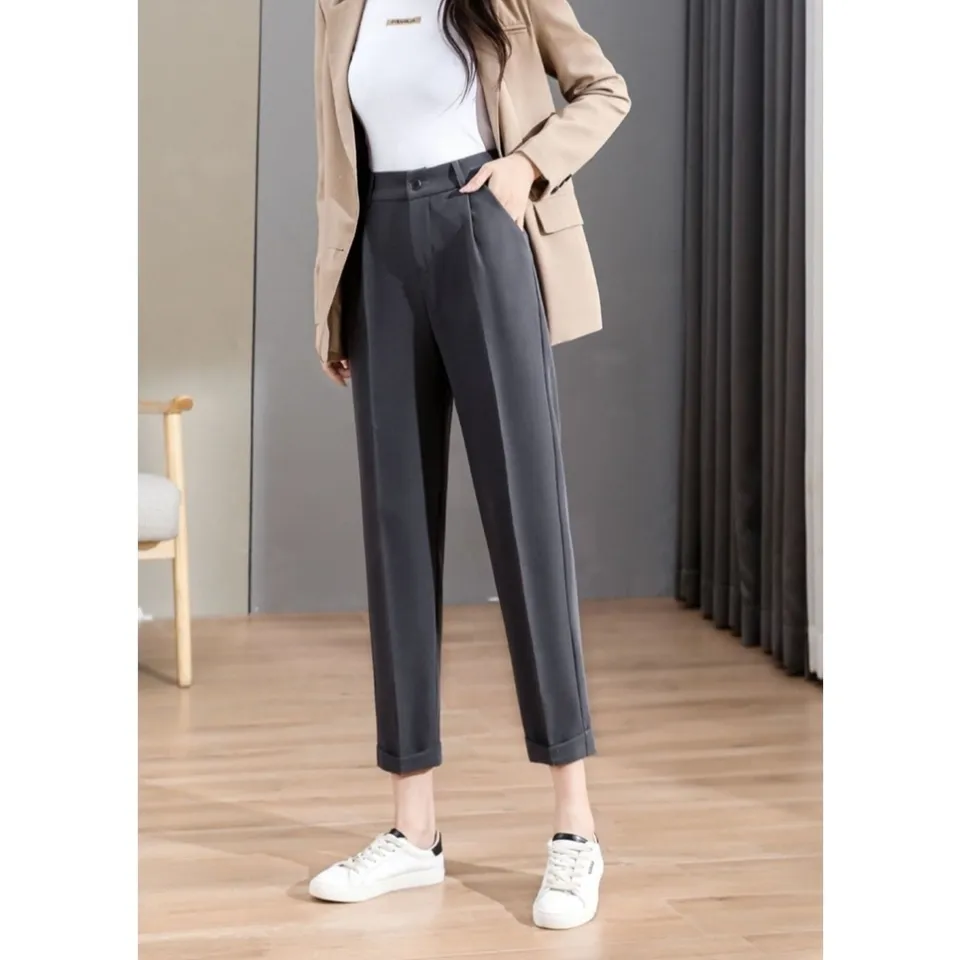 Coduop Women's Vintage Flared Jeans High Waist Elasticity Slim Fitted  Trousers Long Pants with Belt - Walmart.com