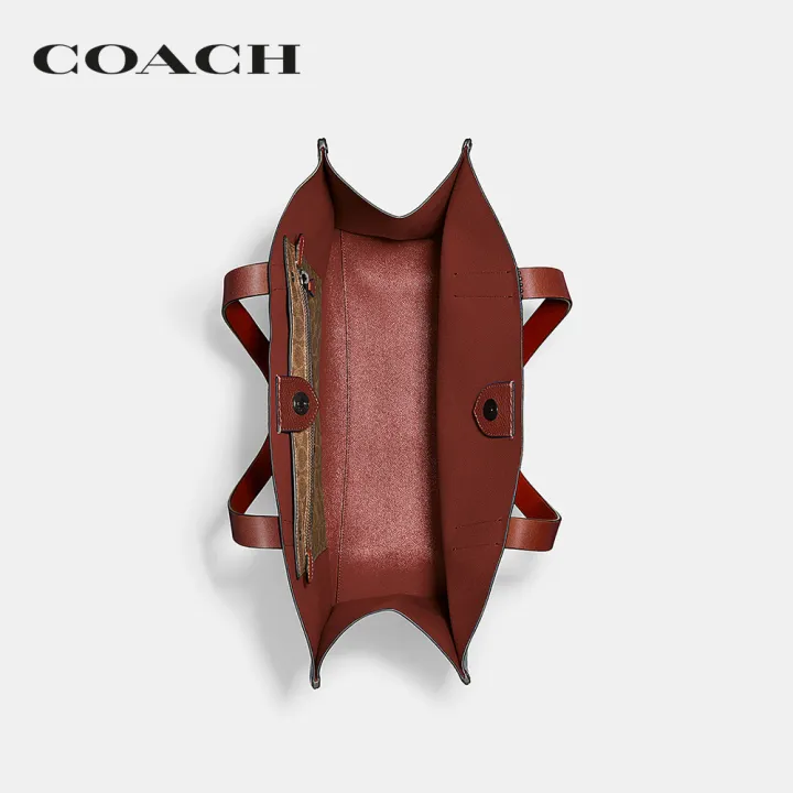 coach-กระเป๋าทรงสี่เหลี่ยมผู้ชายรุ่น-relay-tote-สีฟ้า-ch756-den